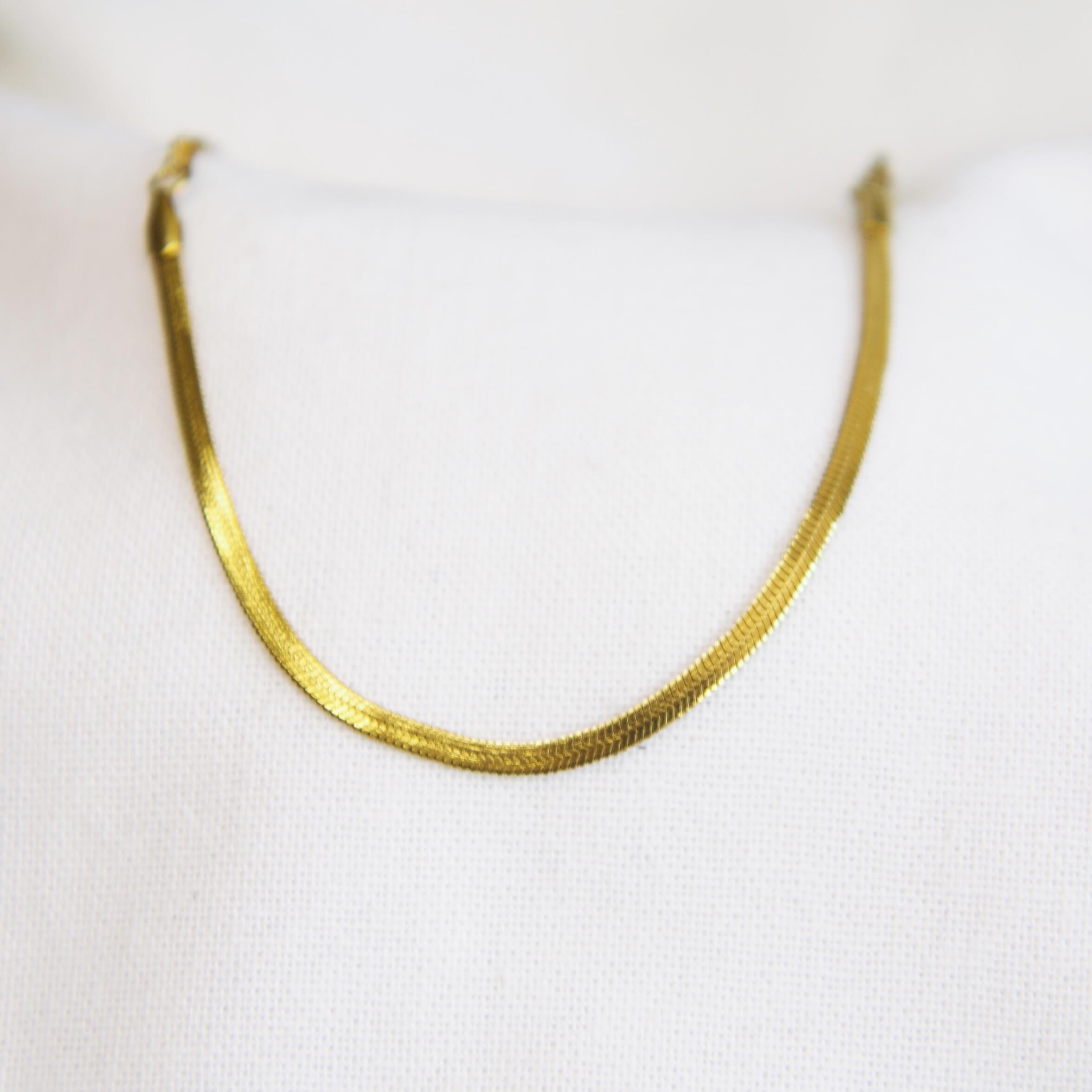 Armband Snake Chain Dun Goud