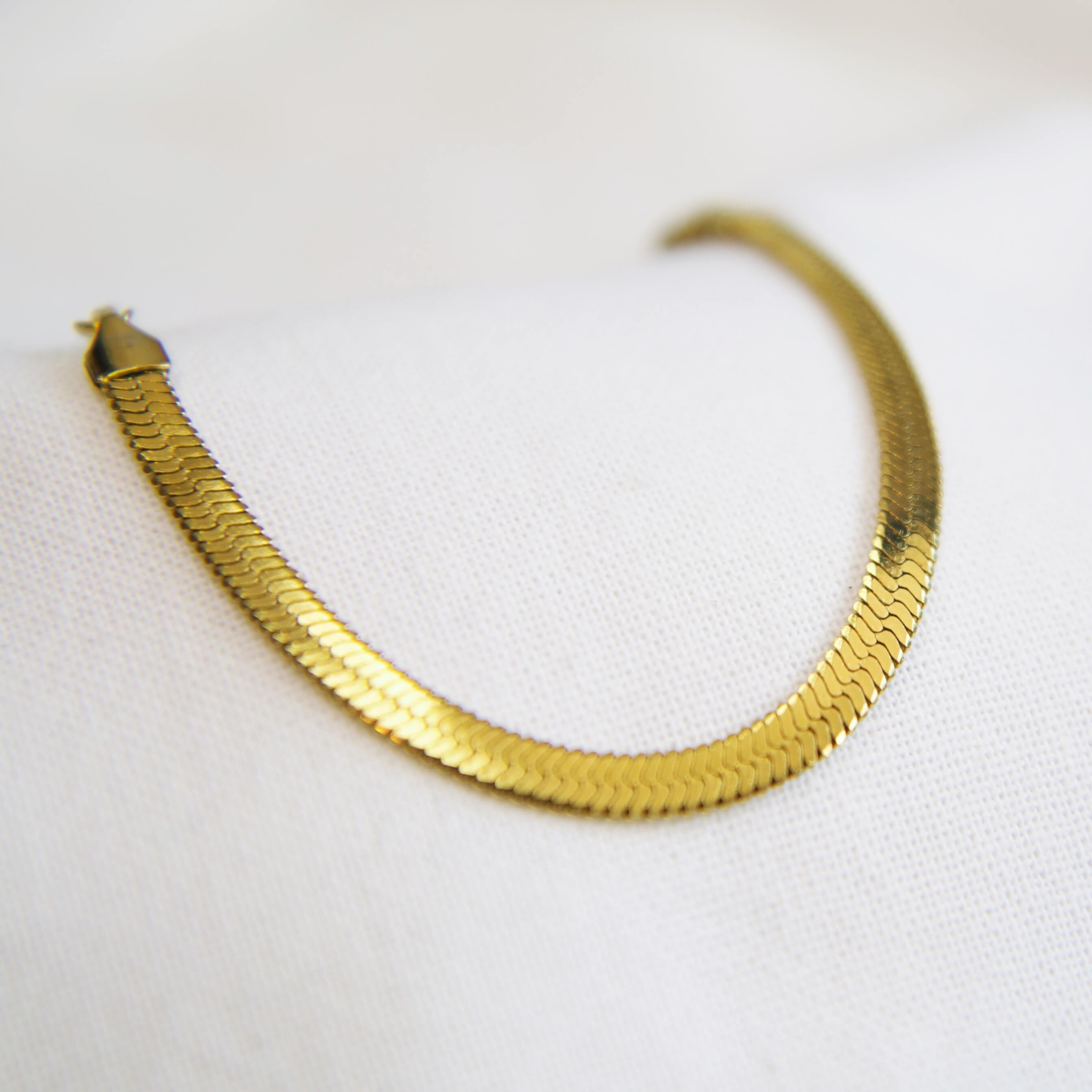 Armband Snake Chain Dik Goud
