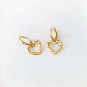 Oorbellen Hart ZILVER!!