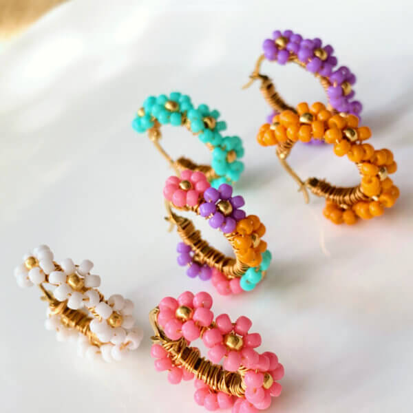 Daisy Hoops Oranje - Afbeelding 8