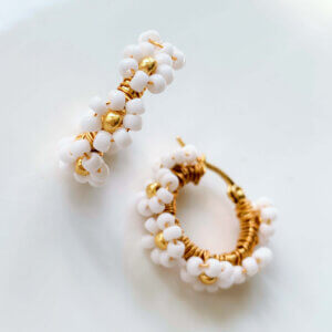 Daisy Hoops Wit