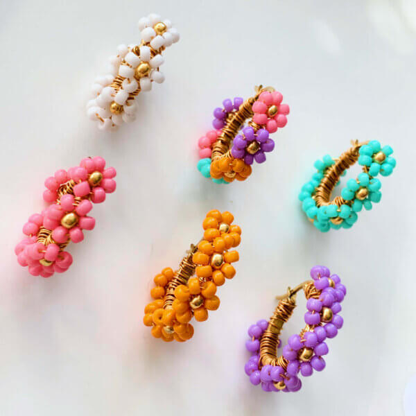 Daisy Hoops Oranje - Afbeelding 7