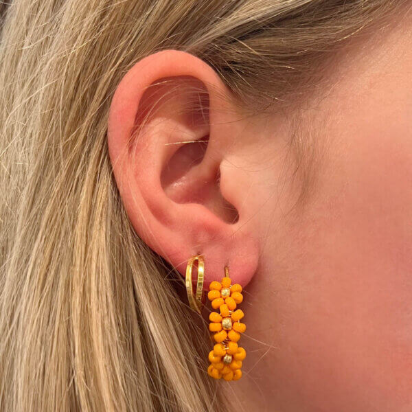 Daisy Hoops Oranje - Afbeelding 6